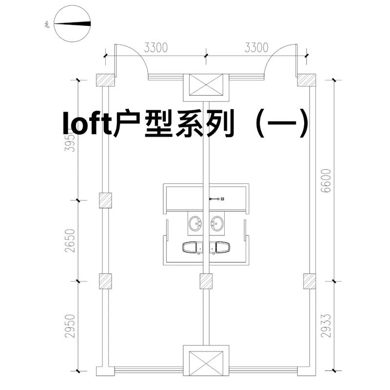 47平米二合一 挑高五米做loft.#平面设计图 #室内设计 